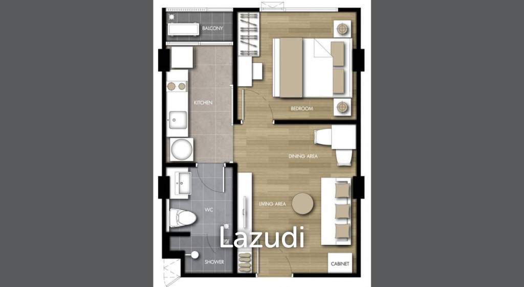 picture 36 Sqm 1 Bedroom Condo The Shade Sathon 1 - 5/5