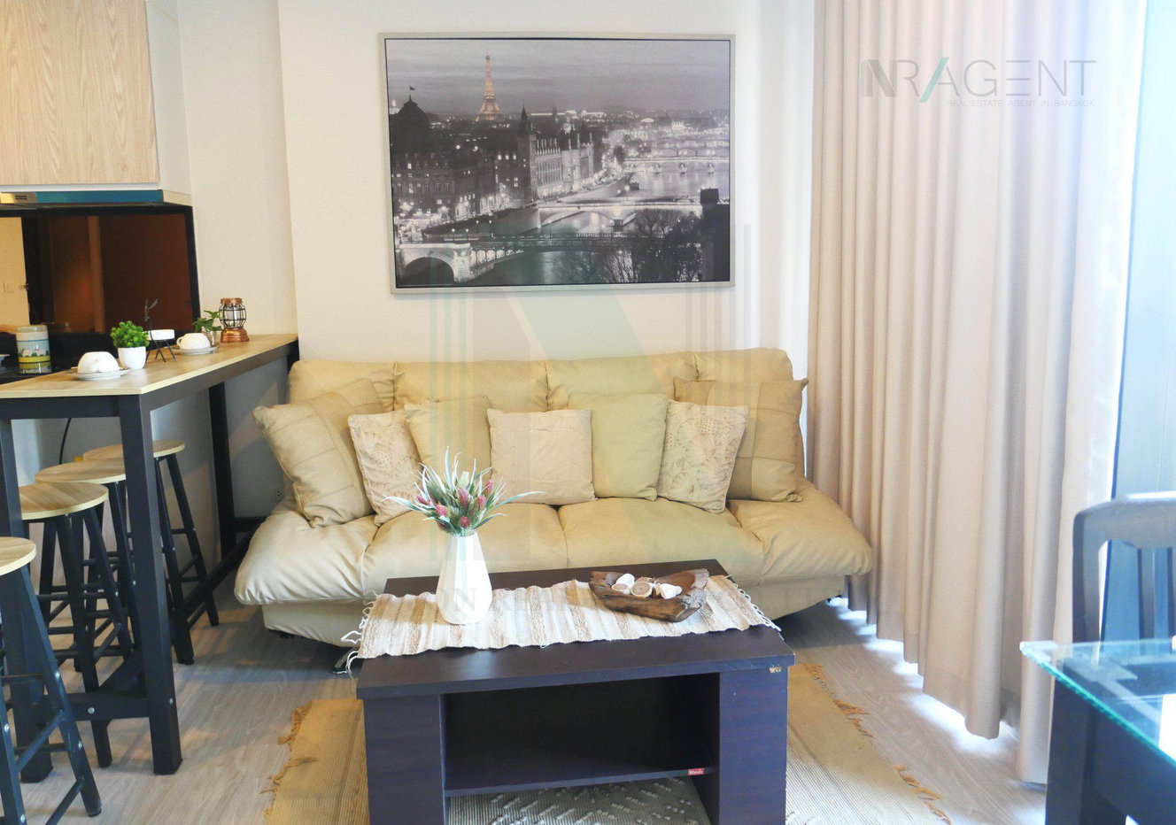 รูป 🎊 ให้เช่าคอนโด เมอเวนพิค เรสซิเดนซ์ เอกมัย กรุงเทพ อาคาร 1 ชั้น 8 1 ห้องนอน ขนาด 43.00 ตรม ใกล้ ฟู้ดแลนด์ซุปเปอร์มาร์เก็ต - รูปที่ 1/8