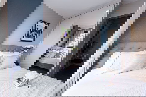 P-125711 วิวเมืองสวย! The Base Park East 1 นอน ใกล้ BTS อ่อนนุช 15,500 บาท   | Line Id: @easycondoplus | 099-229-6397