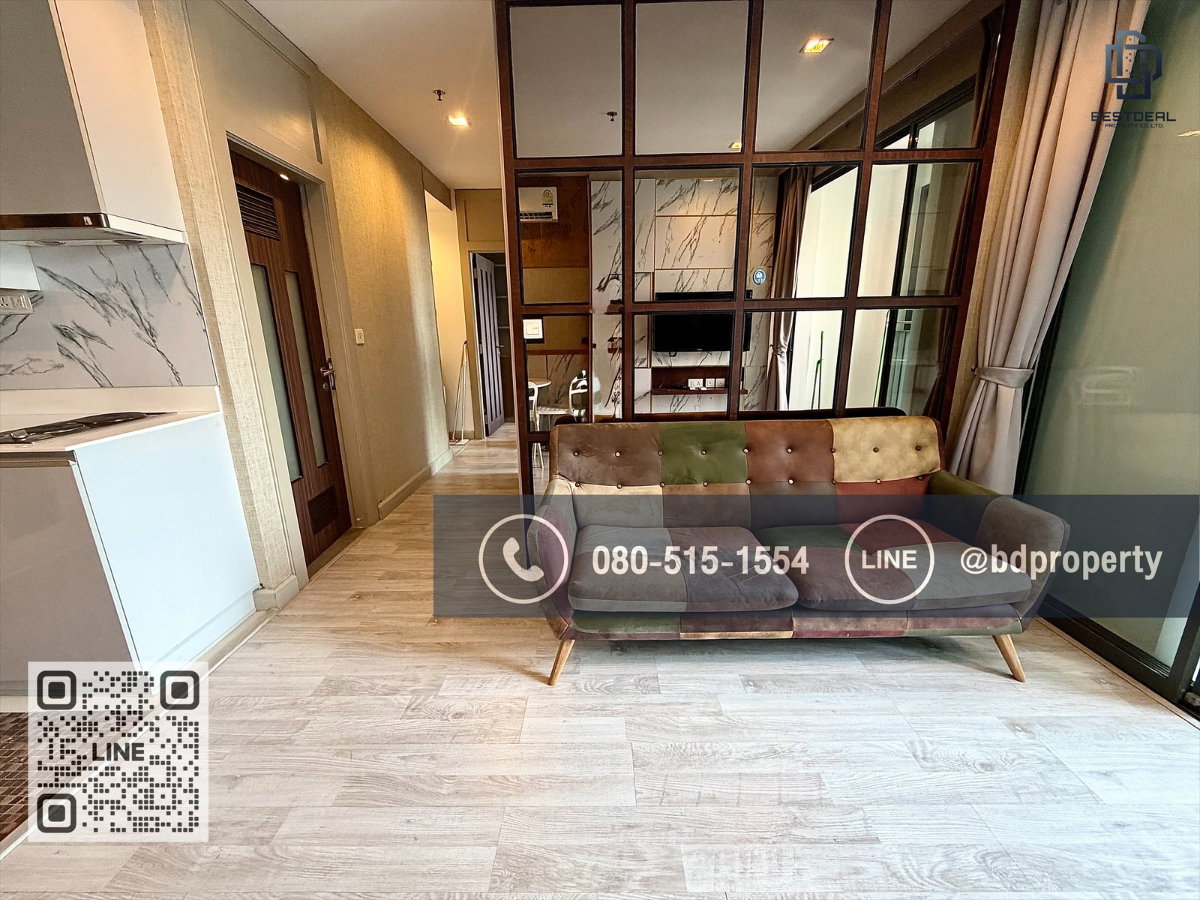 รูป Bestdeal ให้เช่า ขนาด 2 ห้องนอน 55 sqm.เฟอร์นิเจอร์และเครื่องใช้ไฟฟ้าครบพร้อมเข้าอยู่ 25,000 บาท/เดือน “IDEO MOBI RAMA 9” ใกล้MRTและเซ็นทรัลพระราม 9  - รูปที่ 3/16