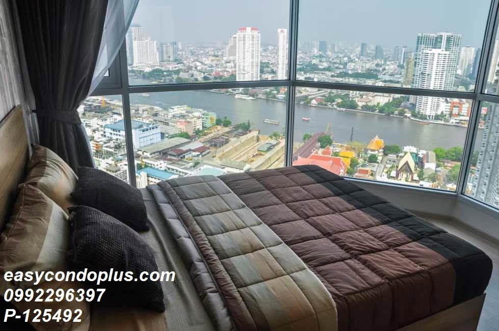 รูป P-125492 วิวแม่น้ำเจ้าพระยา! ริทึ่ม สาทร ชั้น 36 ใกล้ BTS สะพานตากสิน 30,000 บาท Line Id: @easycondoplus 099-229-6397 - รูปที่ 2/9