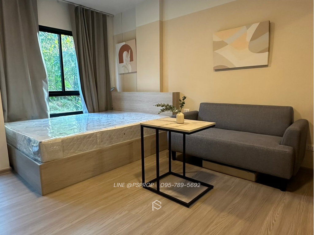 รูป คอนโดเช่าบางเเสน ใกล้ตลาดปาร์คอิน Dcondo sense ✅ พร้อมเข้าอยู่ #CR0408 - รูปที่ 4/9