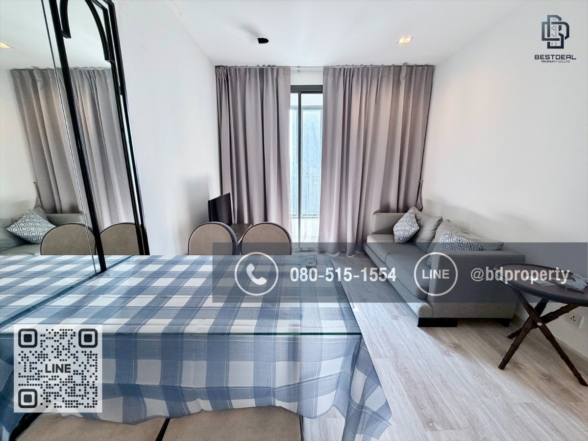 รูป Bestdeal ให้เช่าด่วน!!!ราคา 25,000/เดือนเท่านั้น 2 ห้องนอน 55 sqm. เฟอร์นิเจอร์และเครื่องใช้ไฟฟ้าครบพร้อมเข้าอยู่ ใกล้MRT และ เซ็นทรัลพระราม 9 - รูปที่ 3/18