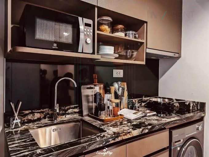 รูป 🚩 ให้เช่าคอนโด ไอดีโอ คิว สุขุมวิท 36 อาคาร 1 ชั้น 19 1 ห้องนอน ขนาด 45 ตรม ใกล้ ตลาดพูนทรัพย์ - รูปที่ 7/8