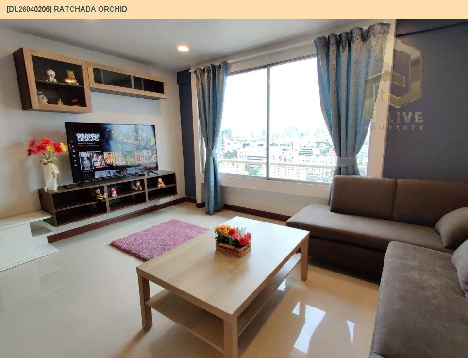รูป DL26040206 ให้เช่าคอนโด รัชดา ออร์คิด (Ratchada Orchid) ใกล้ MRT สุทธิสาร พร้อมเข้าอยู่ โทรด่วน 0656133286 LineID @534wlwof - รูปที่ 2/6