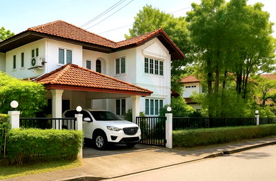 บ้านเดี่ยวให้เช่า : 📌 ให้เช่าบ้านเดี่ยว 2 ชั้น สัมมากร รามคำแหง 112 4 ห้องนอน 3 ห้องน้ำ