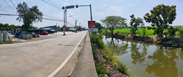 รูป ที่ดินทำเลทอง ปทุมธานี บางคูวัด น้ำไม่ท่วม ย่านชุมชน - รูปที่ 3/4