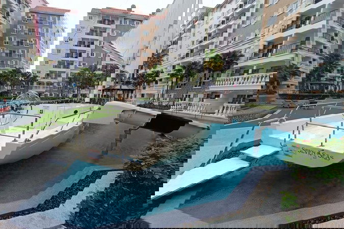 รูป ขายด่วน Seven Sea Cote De Azur คอนโดสไตล์สวนน้ำ ใกล้หาดจอมเทียน 1ห้องนอน 1ห้องน้ำ ชื่อต่างชาติ - รูปที่ 3/16