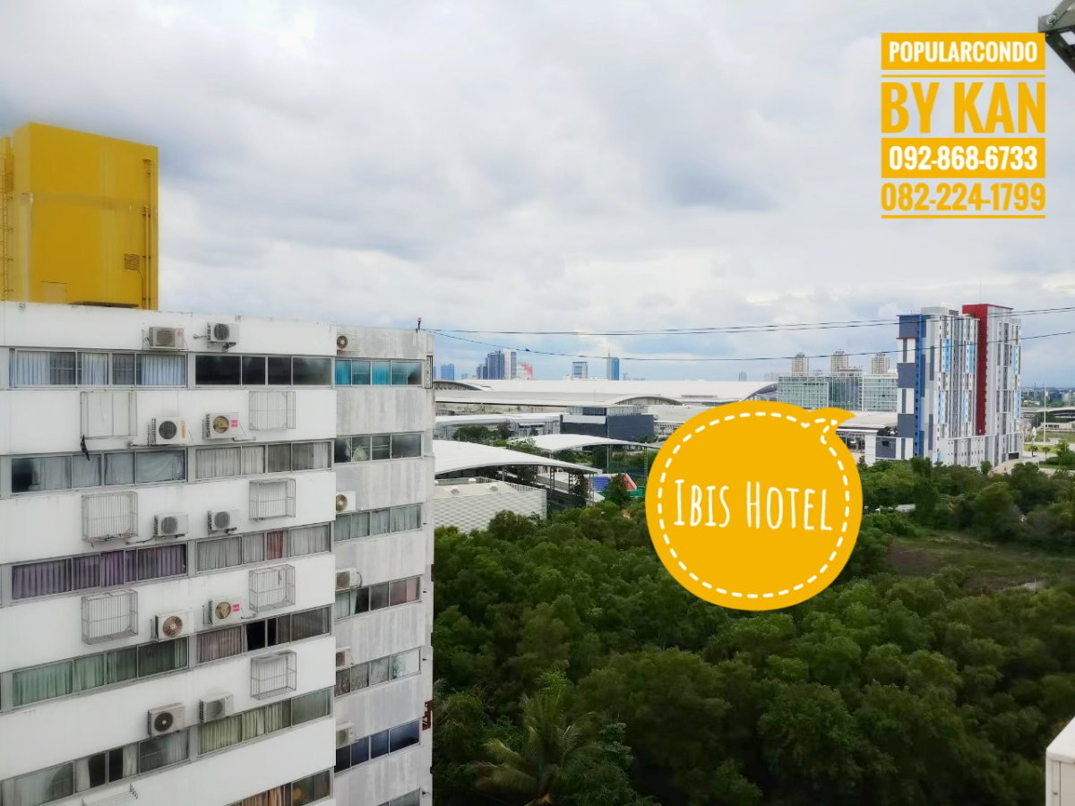 รูป ราคาถูกสุด แอร์ใหม่ วิวนอก ห้องพักป๊อปปูล่าคอนโด เมืองทองธานี ใกล้อิมแพค คอสโม ศิลปากร กสิกร แจ้งวัฒนะ ปัญญาภิวัฒน์ เซนต์ฟรัง - Line: popularcondo - รูปที่ 7/9