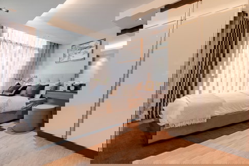 P-125730 1 นอนวิวสระ @โฟกัส เพลินจิต 32,000 บาท ใกล้ BTS เพลินจิต   | Line Id: @easycondoplus | 099-229-6397