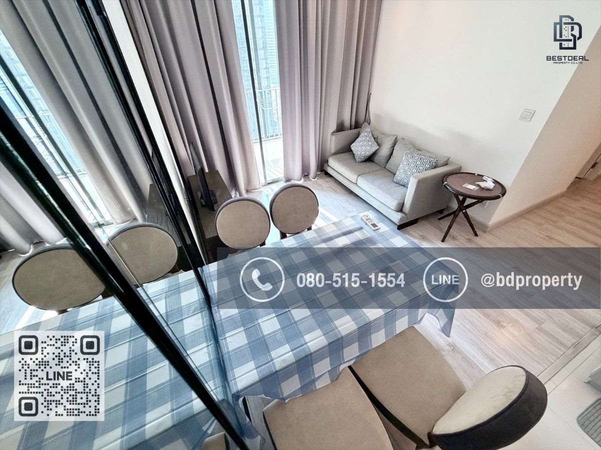 รูป Bestdeal ให้เช่าด่วน!!!ราคา 25,000/เดือนเท่านั้น 2 ห้องนอน 55 sqm. เฟอร์นิเจอร์และเครื่องใช้ไฟฟ้าครบพร้อมเข้าอยู่ ใกล้MRT และ เซ็นทรัลพระราม 9 - รูปที่ 5/18