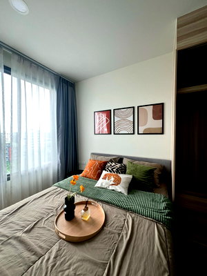 Condos for rent Santirat Institute Of Bussiness Adminstration : 🚦🪴Chewathai Kaset Nawamin Project 🚦 Near BTS Kasetsart University Stationfully furnished, ready to move in.