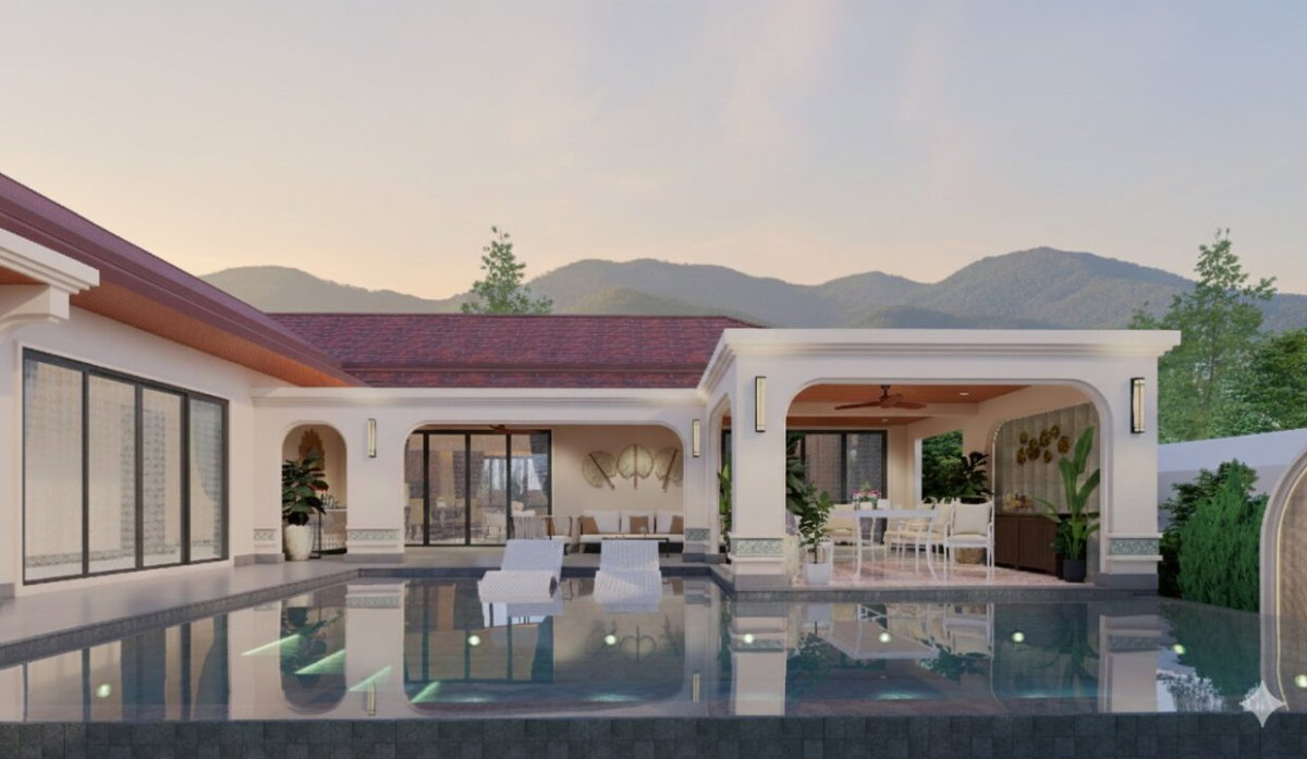 รูป 🏡 โครงการพูลวิลล่าหรูใหม่ในหัวหิน ใกล้สนามกอล์ฟ Black Mountain - รูปที่ 1/10