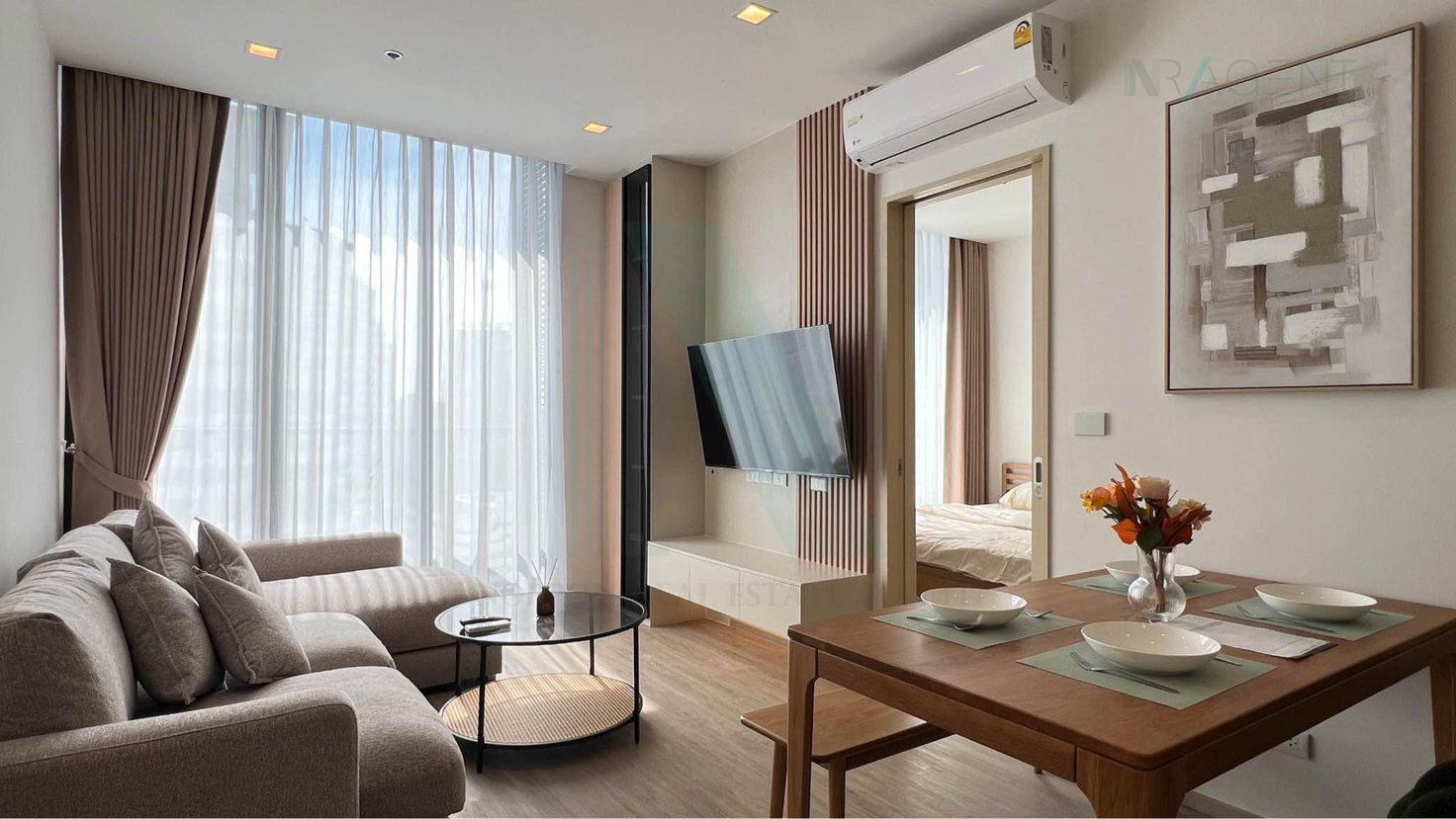 รูป 🚩 ให้เช่าคอนโด โนเบิล สเตท 39 อาคาร ํY ชั้น 34 1 ห้องนอน ขนาด 42 ตรม ใกล้ เอ็มควอเทียร์ - รูปที่ 8/8