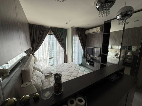 📌 For Rent Condo RHYTHM ASOKE Building 1, Floor 20,Studio, Room size 23 sqm