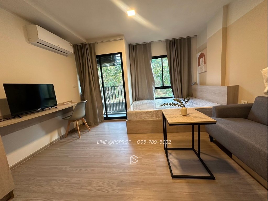 รูป คอนโดเช่าบางเเสน ใกล้ตลาดปาร์คอิน Dcondo sense ✅ พร้อมเข้าอยู่ #CR0408 - รูปที่ 2/9