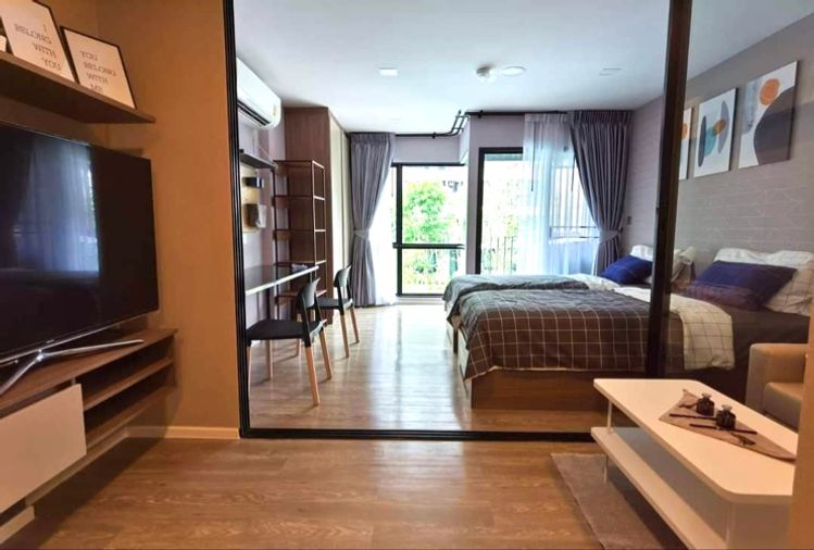 ให้เช่า Kave town space  ข้างม.กรุงเทพ ตึก Aชั้น 2 ขนาด 29ตร.ม วิวสระ🩵 