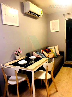 Condos for rent BTS Udom Suk : For rent Elio Del Ray 1 bedroom 8th floor Building A near BTS Punnawithi.