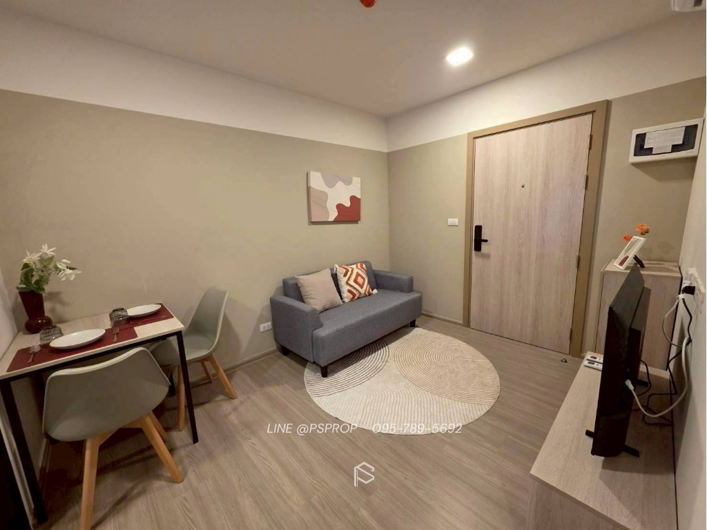 รูป คอนโดเช่าบางเเสน ใกล้ตลาดปาร์คอิน Dcondo sense  ✅ พร้อมเข้าอยู่ #CR0410 - รูปที่ 5/8