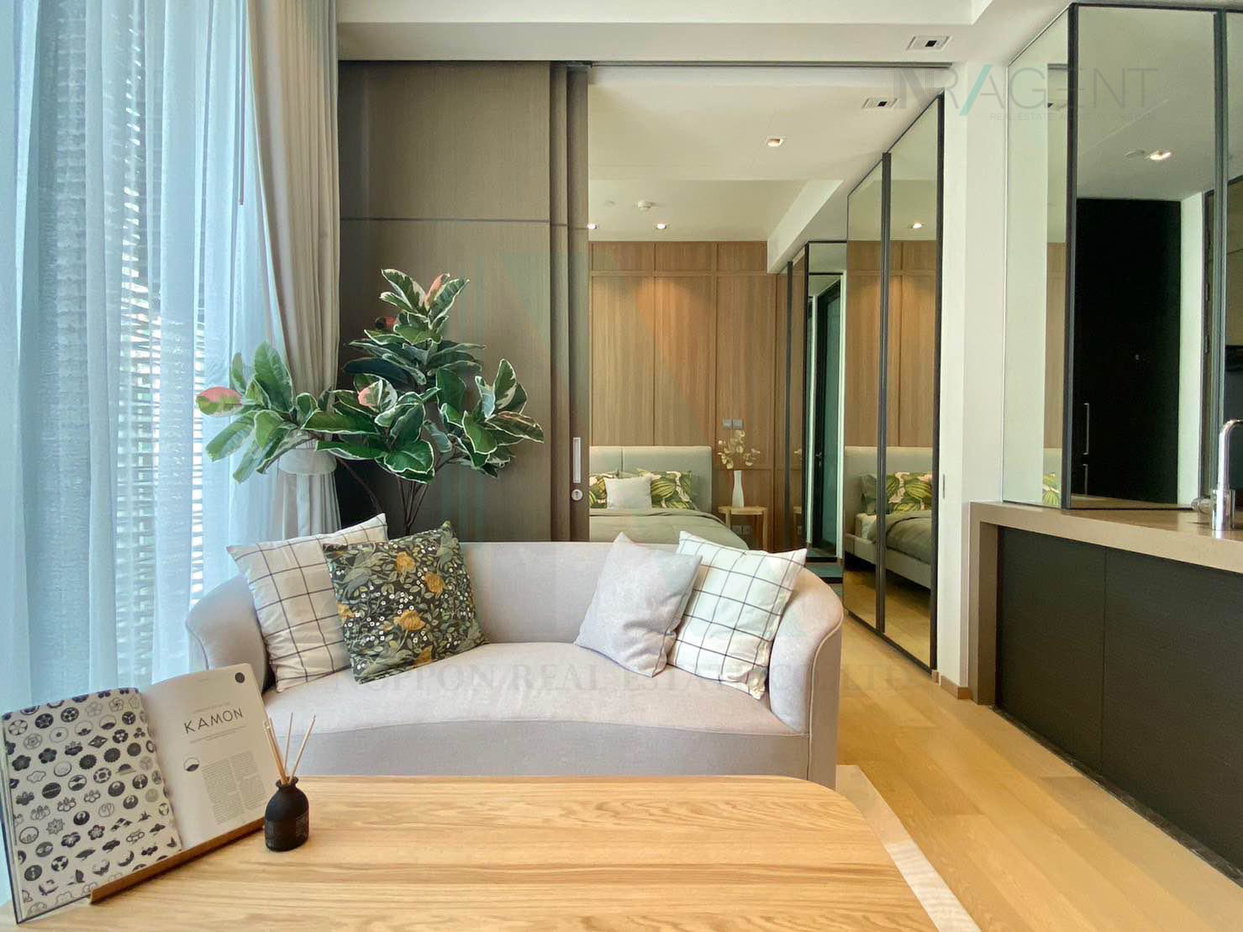 รูป 🚩 ให้เช่าคอนโด ทเวนตี้เอท ชิดลม อาคาร The Villa ชั้น 17 1 ห้องนอน ขนาด 39.00 ตรม ใกล้ Central ชิดลม - รูปที่ 3/8