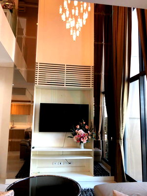 คอนโดให้เช่า : 📌 ให้เช่าคอนโด วิลล่า อโศก อาคาร 1 ชั้น 25 Duplex ขนาด 80.00 ตรม ใกล้ MRT เพชรบุรี