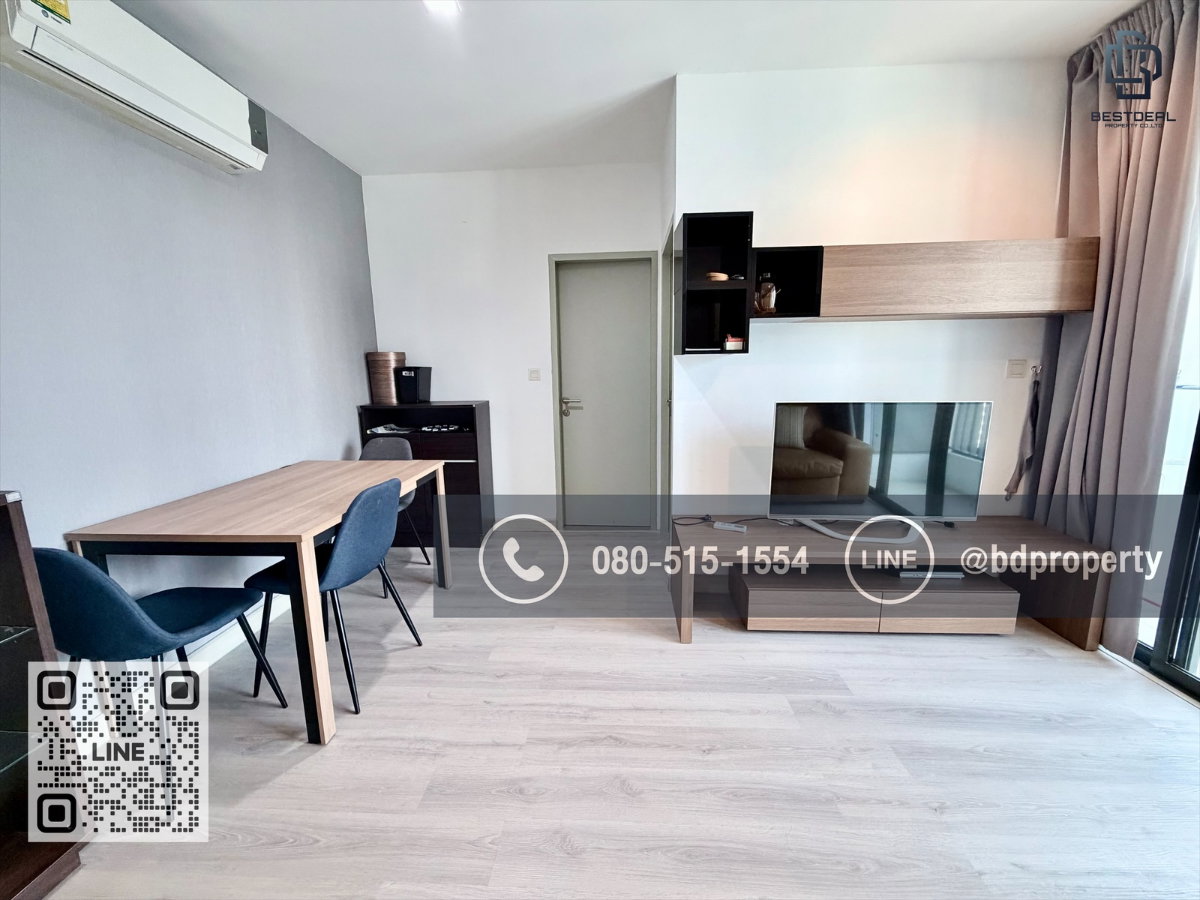 รูป Bestdeal ให้เช่าด่วน!!!ราคา 22,000/เดือน 2 ห้องนอน 45 sqm. เฟอร์นิเจอร์และเครื่องใช้ไฟฟ้าครบพร้อมเข้าอยู่ ใกล้MRT และ เซ็นทรัลพระราม 9 เพียง 80 ม. - รูปที่ 5/16