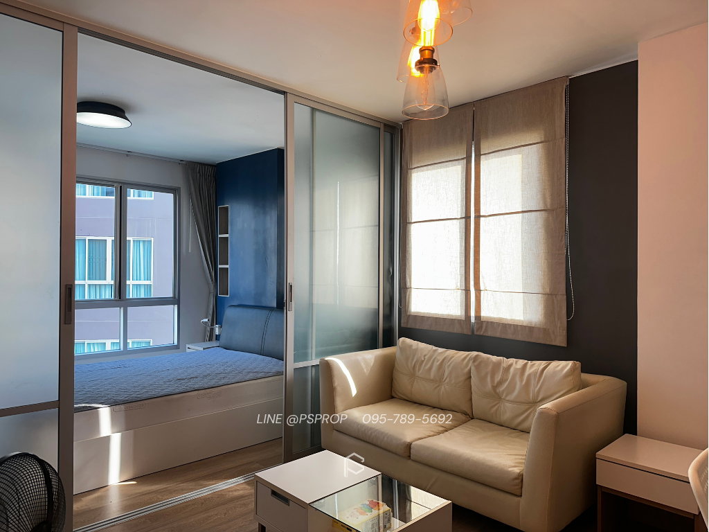 รูป คอนโดเช่าบางเเสน ใกล้ ม.บูรพา ห้องน่าอยู่ D Condo Campus ✅ พร้อมเข้าอยู่ #CRS0404 - รูปที่ 3/9