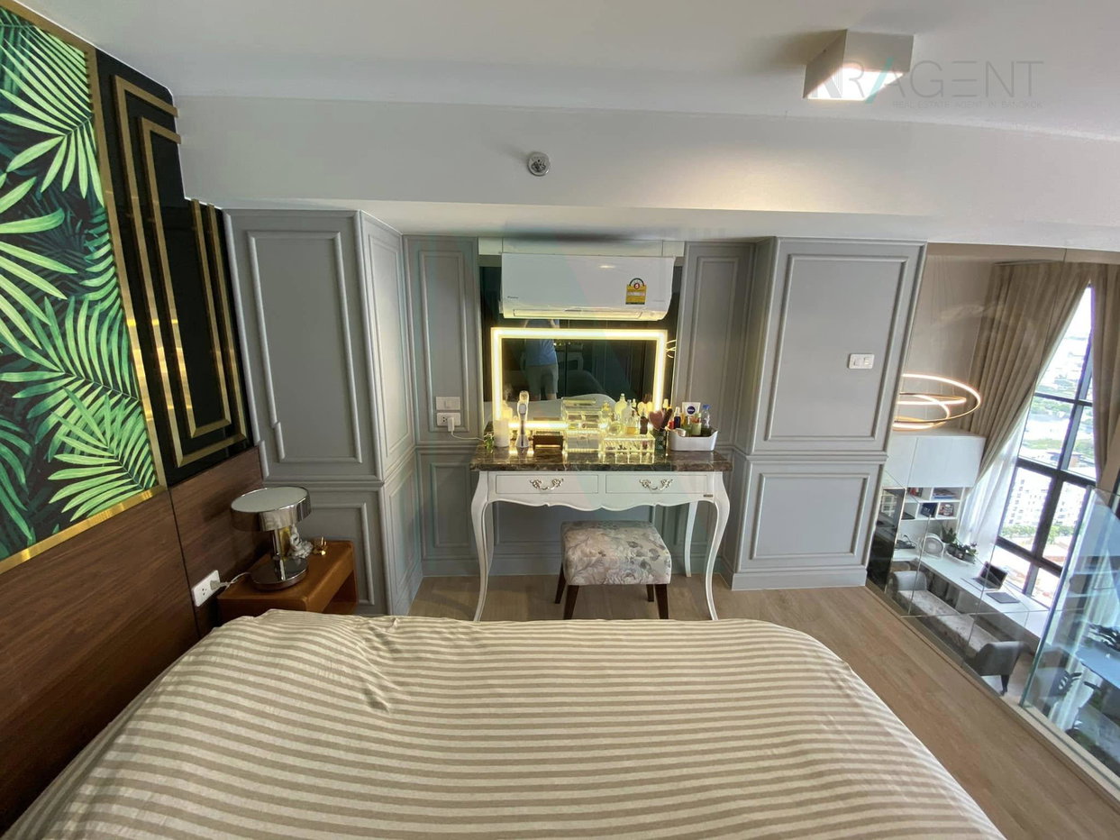 รูป 🎊 ให้เช่าคอนโด ไอดีโอ พระราม 9-ตัดใหม่ อาคาร 1 ชั้น 24 Duplex ขนาด 37 ตรม ใกล้ ใกล้ Foodland รามคำแหง - รูปที่ 3/8