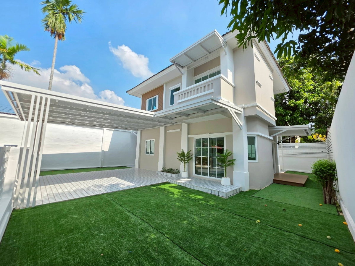 รูป ขายบ้านเดี่ยวปิยวรารมย์ 4 หลังริม 50 ตร.ว. 4 นอน แต่งใหม่ปูแกรนิตโต้ จัดสวนสวย ฟรีโอน - รูปที่ 2/20