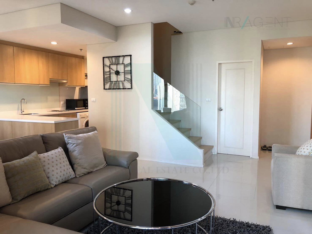 รูป 🎊 ให้เช่าคอนโด วิลล่า อโศก อาคาร 1 ชั้น 25 Duplex ขนาด 80.00 ตรม ใกล้ MRT เพชรบุรี - รูปที่ 5/8