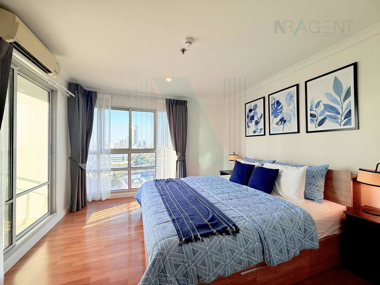 รูป 🚩 ให้เช่าคอนโด ลุมพินี เพลส พระราม 9 - รัชดา อาคาร D ชั้น 17 2 ห้องนอน ขนาด 70 ตรม ใกล้ เซ็นทรัลพระราม 9 - รูปที่ 2/8