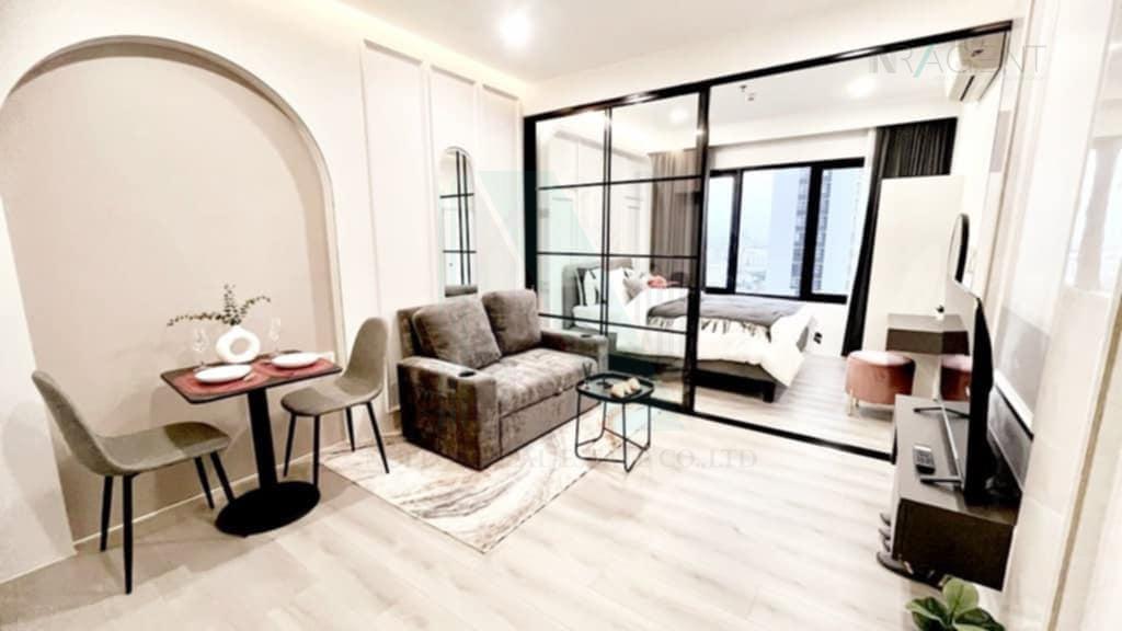 รูป 🎊 ให้เช่าคอนโด บลอคส์ 77 อาคาร 1 ชั้น 16 1 ห้องนอน ขนาด 31 ตรม ใกล้ เทสโก โลตัส อ่อนนุช - รูปที่ 6/8