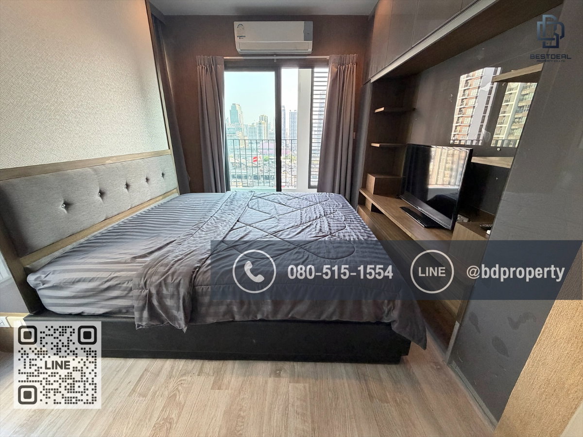 รูป Bestdeal ให้เช่า ขนาด 2 ห้องนอน 55 sqm.เฟอร์นิเจอร์และเครื่องใช้ไฟฟ้าครบพร้อมเข้าอยู่ 25,000 บาท/เดือน “IDEO MOBI RAMA 9” ใกล้MRTและเซ็นทรัลพระราม 9  - รูปที่ 7/16