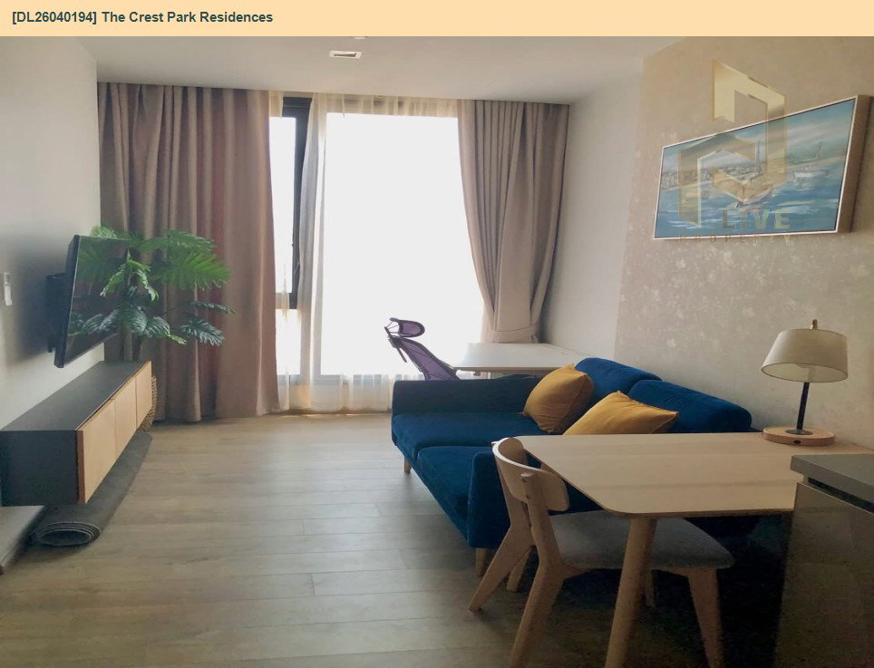 รูป DL26040194 ให้เช่าคอนโด เดอะ เครสท์ พาร์ค เรสซิเดนซ์ (The Crest Park Residences) ใกล้ MRT พหลโยธิน พร้อมเข้าอยู่ โทรด่วน 0653619502 LineID @897iyzll - รูปที่ 3/5