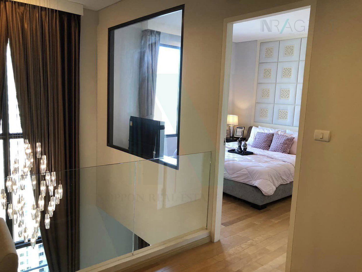 รูป ให้เช่าคอนโด วิลล่า อโศก อาคาร 1 ชั้น 25 Duplex ขนาด 80.00 ตรม ใกล้ MRT เพชรบุรี - รูปที่ 7/8
