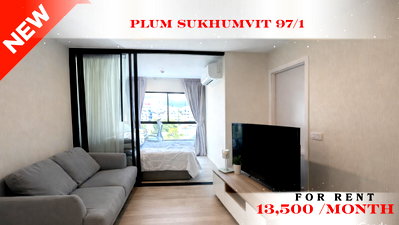 Condos for rent : 🍀🍀 Prime Condo Location 🚆 For Rent 📌 Plum Sukhumvit 97/1 (Line: @rent2022) | Near BTS On Nut  ✨ Ready to move in! ✨ 📌 Ref Code: A10675