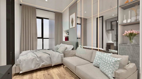 🎊 For Rent Condo THE ORIGIN PLUG & PLAY RAMINTRA Building 1, Floor 5,Studio, Room size 21 sqm