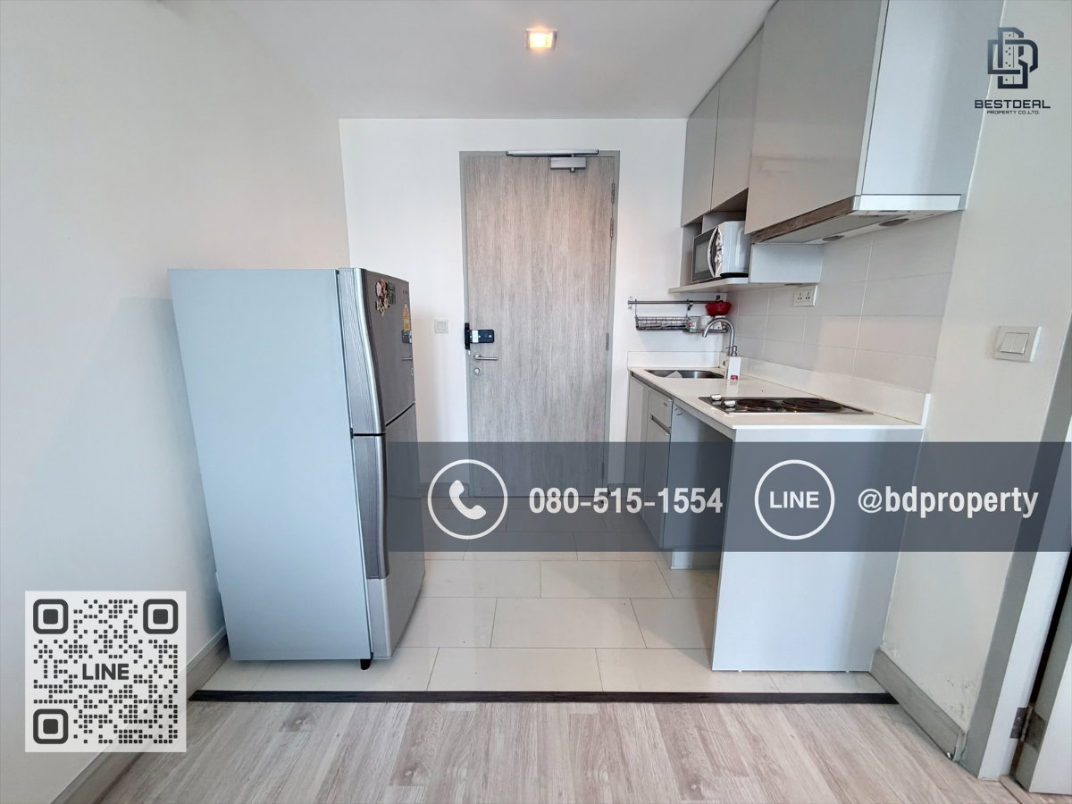 รูป Bestdeal ให้เช่า 1 ห้องนอน 31ตรม.ราคา 15,000/เดือนเท่านั้น เฟอร์นิเจอร์และเครื่องใช้ไฟฟ้าครบ“IDEO MOBI RAMA 9” ใกล้MRT และ เซ็นทรัลพระราม 9 - รูปที่ 8/11