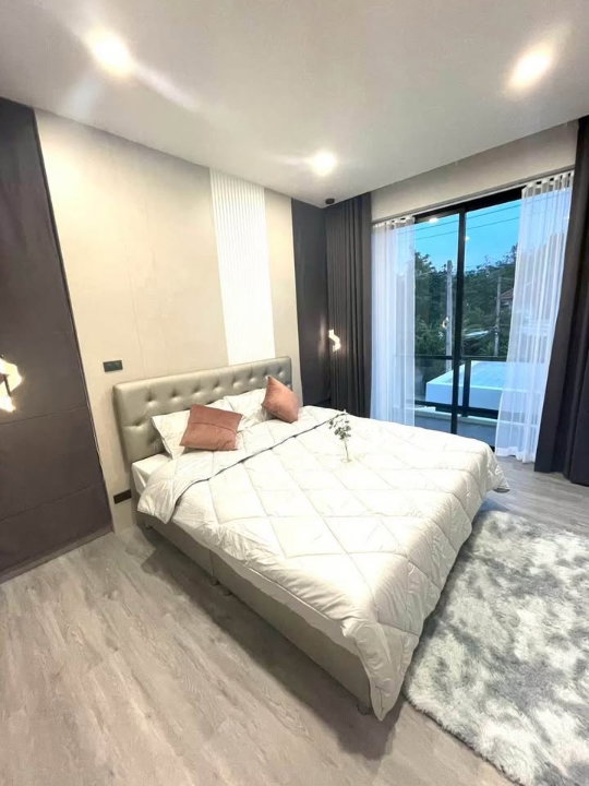 รูป ให้เช่าพูลวิลล่า โครงการคุ้มผญาการ์เด้นโฮม พูลวิลลาหรูสไตล์โมเดิร์นพร้อมดีไซน์สไตล์ เรียบง่าย หรูหรา ตามหลักฮวงจุ้ย ใกล้กาดฝรั่งวิลเลจ-RW007844 - รูปที่ 19/37