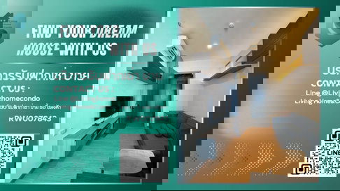 For rent: Beautiful room at Knightsbridge Prime Onnut, ready to move in, fully equipped with appliances, near BTS Onnut.-RW007843