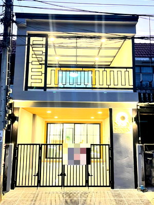 ขายทาวน์โฮม : ขายทาวน์เฮาส์ พระปิ่น 3 บางใหญ่ 17 ตร.ว. 3 นอน แต่งใหม่มีระเบียง ฟรีเฟอร์ฯ ฟรีโอน