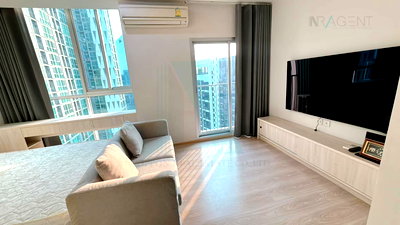 Condos for rent MRT Phra Ram 9 : 🎉 For Rent Condo NOBLE REVOLVE RATCHADA Building 1, Floor 31,2 bed room, Room size 53.00 sqm
