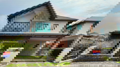 ขายด่วน บ้านเดี่ยวหรู หลังมุม ตกแต่งพร้อมอยู่ สไตล์ Janandi ใกล้เมกะบางนา