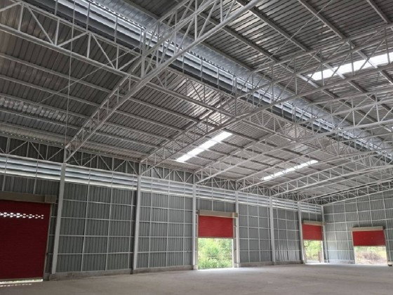 รูป ให้เช่าโกดัง สร้างใหม่ ติดถนนกาญจนาภิเษก วงแหวนตะวันตก ขาออก ลาดหลุมแก้ว (ถนนหมายเลข 9) บนที่ดิน 1 ไร่ / ทำเล ใกล้วัดทองสะอาด - รูปที่ 4/6