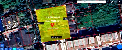 Land for sale Chom Thong : Bargain! 405 square wah of land in the heart of Bangkok, Wutthakat Soi 42. Ideal for building a house or a garden home.  Accessible by car,