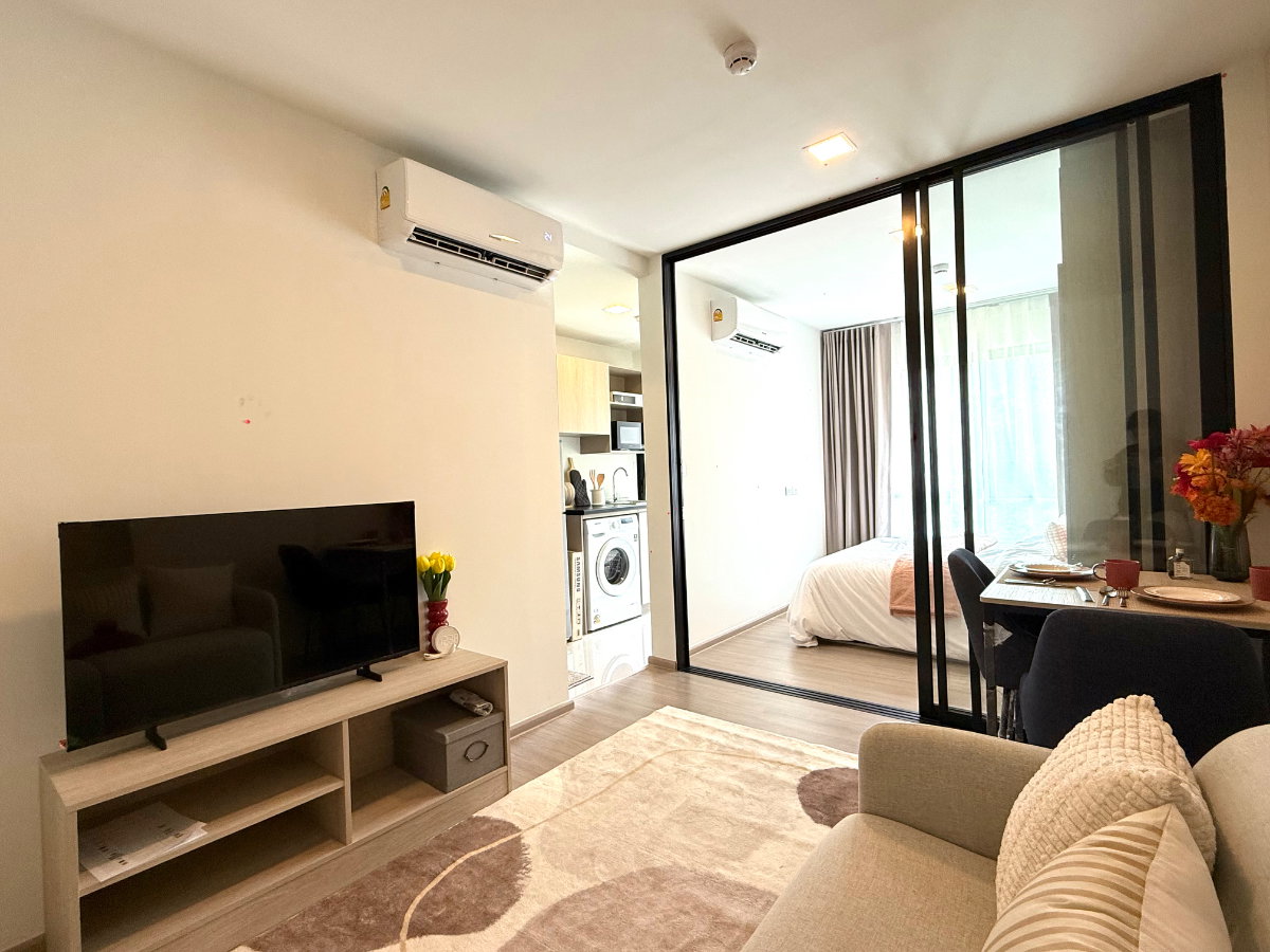รูป #ให้เช่า Dcondo Vale ติดม.เกษตรศรีราชา ห้องใหม่ ปล่อยเช่าครั้งแรก ✅เฟอร์นิเจอร์ครบ ✅เครื่องใช้ไฟฟ้าครบ มีเครื่องซักผ้า 🔥ปล่อย 7,500🔥 - รูปที่ 6/13