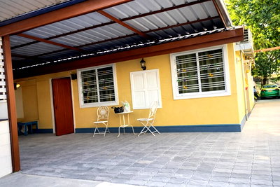 เช่าบ้านเดี่ยว ทับช้าง : บ้านเดี่ยวหลังมุม 2นอน 100 ตร.ม. สนามกอล์ฟยูนิโก้แกรนด์ 2.2 กม. ถูกกว่าคอนโด ทำเลกรุงเทพกรีฑา 1-9 ใกล้ตลาดมาร์เก็ตทูเดย์ หัวหมาก 400ม.