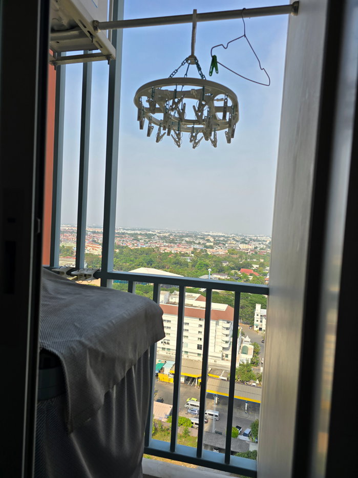 รูป Niche id ปากเกร็ด 👉ให้เช่า 7,500 บาท ชั้น20 มีเครื่องซักผ้า 👉ห้องกว้าง 28 ตร.ม. 👉ใกล้โรงเรียนสวนกุหลาบปากเกร็ด - รูปที่ 11/22