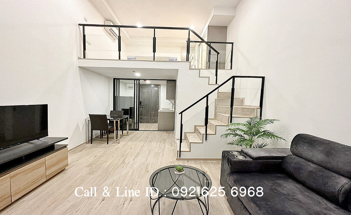 รูป ให้เช่า 🏠 คอนโด The rich rama 9 (เดอะริชพระราม 9) Duplex 1 ห้องนอน 1 ห้องน้ำ 🚆 ห้องวิวสูง พร้อมอยู่ ใกล้แอร์พอร์ตเรลลิงก์ สถานีหัวหมาก - รูปที่ 1/29