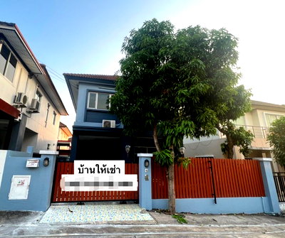 Houses for rent Chonburi :  Single house for rent in Thada Park Village, Bowin.